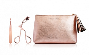 Tweezerman Set růžové zlato s pinzetou a kleštičkami na řasy