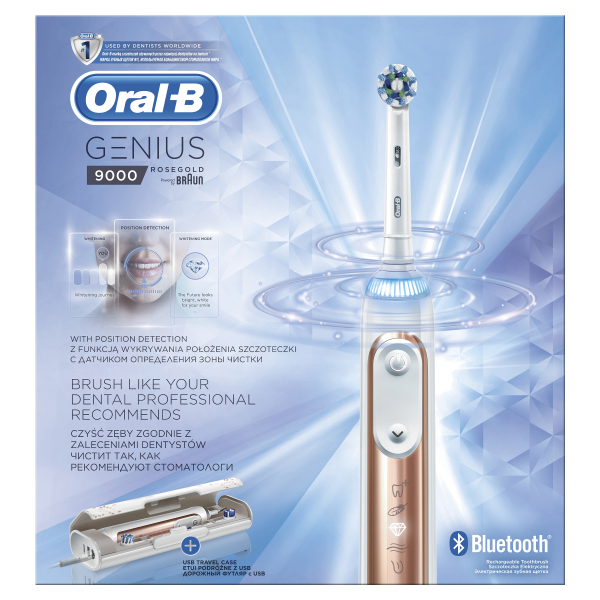 Oral-B Genius 9000 Rose Gold elektrický kartáček