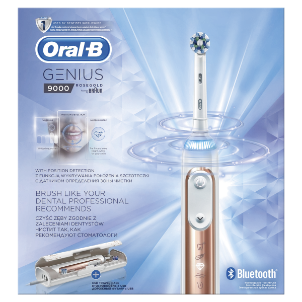 Oral-B Genius 9000 Rose Gold elektrický kartáček