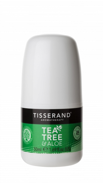 Tisserand Tea Tree & Aloe Vera kuličkový deodorant, 50 ml