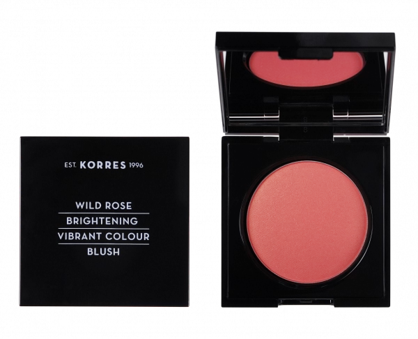 KORRES Wild Rose Blush tvářenka s divokou růží, odstín 12 GOLD PINK, 5,5 g