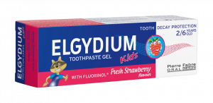 ELGYDIUM Kids gelová zubní pasta pro děti, jahoda, 50 ml