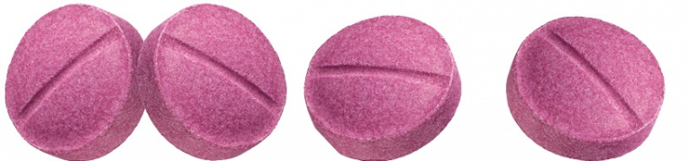 GUM Red Cote tablety pro indikaci zubního plaku, 4 ks