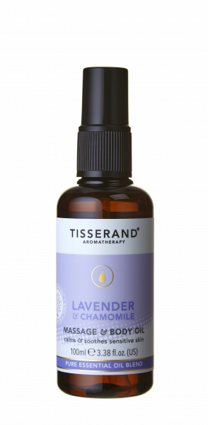 Tisserand Lavender luxusní relaxační tělový a masážní olej s levandulí a heřmánkem, 100 ml