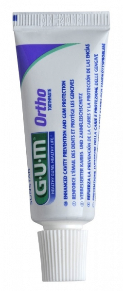 GUM Ortho zubní gel pro čištění zubů s rovnátky, 12 ml