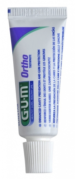 GUM Ortho zubní gel pro čištění zubů s rovnátky, 12 ml