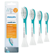 Philips Sonicare for Kids Standard HX6044/33 Standardní velikost hlavice sonického kartáčku pro děti od 7 let, 4 ks