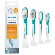 Philips Sonicare for Kids Standard HX6044/33 Standardní velikost hlavice sonického kartáčku pro děti od 7 let, 4 ks