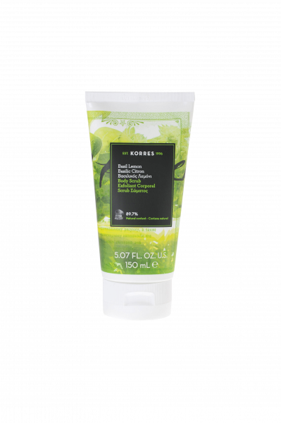 KORRES Body Scrub tělový peeling s bazalkou a citronem, 150 ml