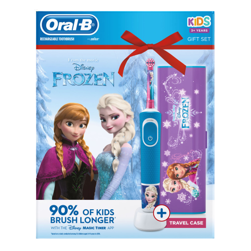 Oral-B Vitality KIDS Frozen dětský elektrický kartáček s cestovním pouzdrem