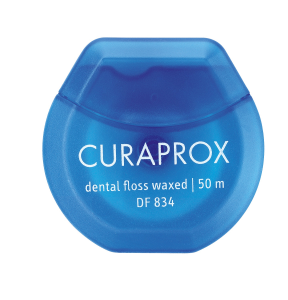 Curaprox DF 834 dental floss dentální nit s mátovou příchutí, 50 m