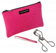 Tweezerman GLITZ & GLAM Gift Set kleštičky a pinzeta v růžové taštičce