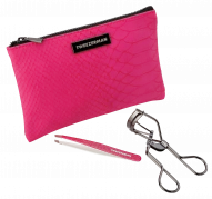 Tweezerman GLITZ & GLAM Gift Set kleštičky a pinzeta v růžové taštičce