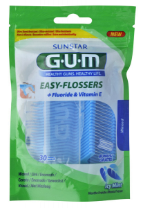 GUM Easy Flosser, 30 ks + cestovní pouzdro