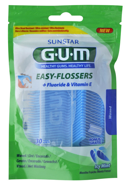 GUM Easy Flosser, 30 ks + cestovní pouzdro