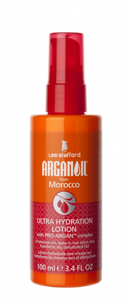 Lee Stafford Argan Oil Ultra Hydration Lotion, hydratační mléko na vlasy s arganovým olejem, 100 ml