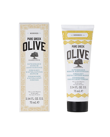 KORRES Olive Creamy Exfoliating Scrub - krémový peeling s olivovým olejem, 75 ml
