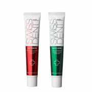 SWISSDENT EXTREME intenzivní bělicí pasta, 50 ml + SWISSDENT BIOCARE zubní pasta, 50 ml