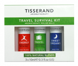 Tisserand Travel Survival Kit cestovní aromaterapeutická sada první pomoci, 3x 10 ml