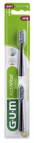 GUM ActiVital Sonic Refills Soft náhradní hlavice, 2 ks