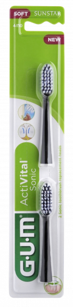 GUM ActiVital Sonic Refills Soft náhradní hlavice, 2 ks
