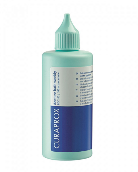 Curaprox BDC 105 čistící roztok pro umělý chrup, 100 ml