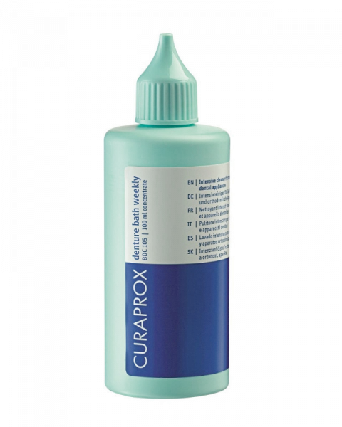 Curaprox BDC 105 čistící roztok pro umělý chrup, 100 ml