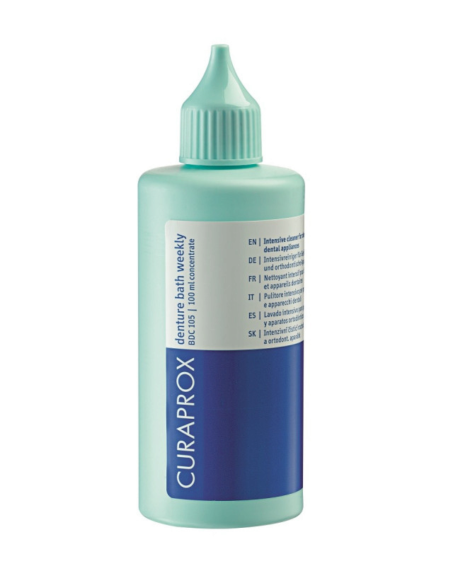 Curaprox BDC 105 čistící roztok pro umělý chrup, 100 ml