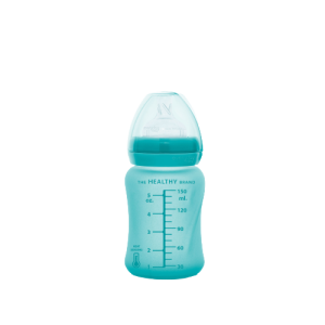 Everyday Baby skleněná láhev s termo senzorem 150 ml, Turquoise