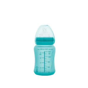 Everyday Baby skleněná láhev s termo senzorem 150 ml, Turquoise
