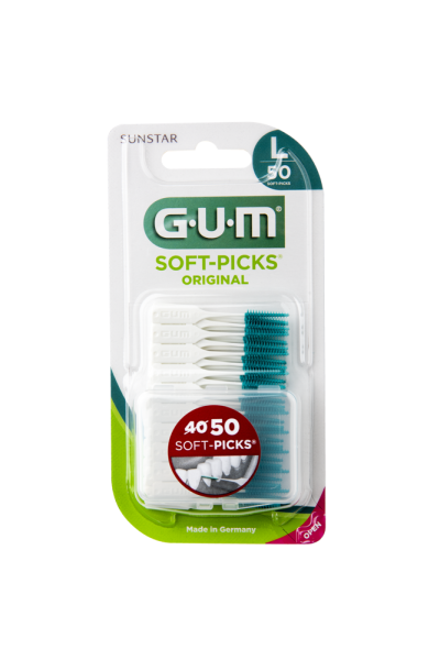 GUM Soft-Picks Large masážní mezizubní kartáčky s fluoridy, ISO 2, 50 ks