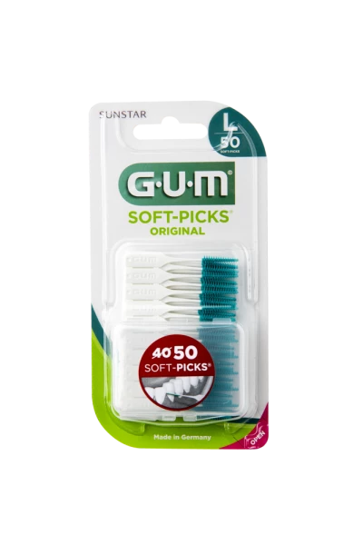 GUM Soft-Picks Large masážní mezizubní kartáčky s fluoridy, ISO 2, 50 ks