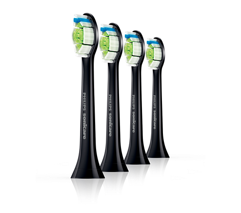 Philips Sonicare DiamondClean Black standard HX6064/33, náhradní černá hlavice, 4 ks