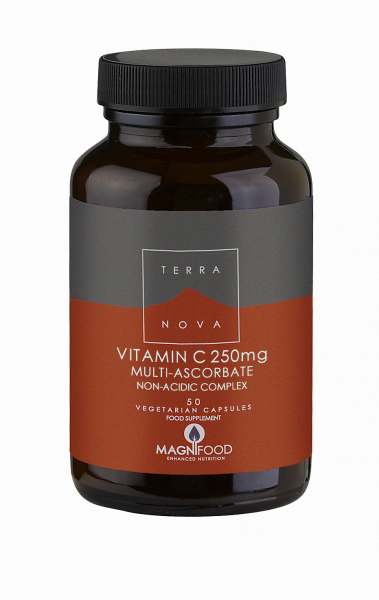 Terranova Vitamín C, multi-askorbát komplex (nekyselý), 250 mg