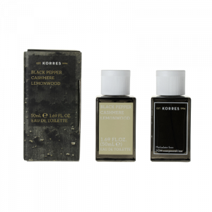 KORRES EDT pánská toaletní voda – ČERNÝ PEPŘ / KAŠMÍR / CITRONOVÉ DŘEVO, 50 ml