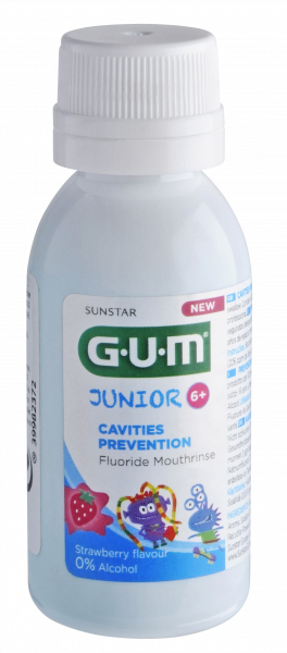 GUM Junior ústní voda (výplach) pro děti s fluoridy CPC 0,07 %, 30 ml