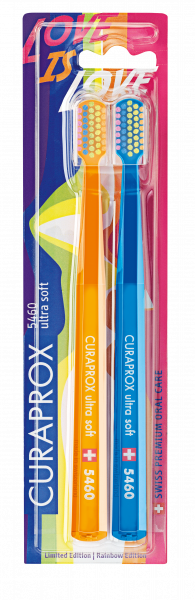 Curaprox CS 5460 zubní kartáček, Ultra soft RAINBOW duo pack