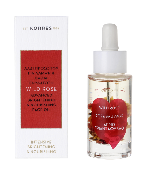 KORRES Wild Rose - rozjasňující a vyživující pleťový olej s divokou růží, 30 ml