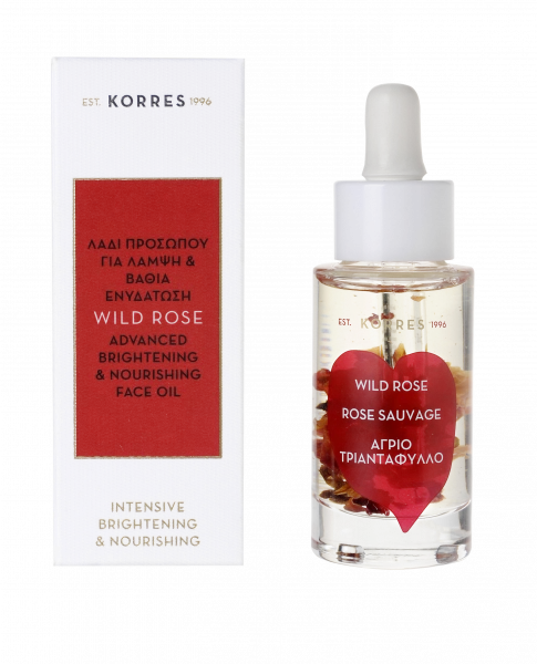 KORRES Wild Rose - rozjasňující a vyživující pleťový olej s divokou růží, 30 ml