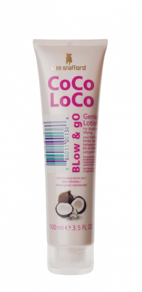 Lee Stafford CoCo LoCo Blow & Go Genius Lotion hydratační mléko pro fénované vlasy, 100 ml