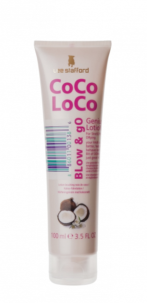 Lee Stafford CoCo LoCo Blow & Go Genius Lotion hydratační mléko pro fénované vlasy, 100 ml