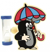 Přesýpací hodiny a stojánek na kartáček, Krteček