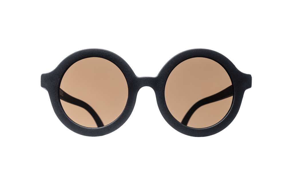 BABIATORS Originals Round Jet Black, sluneční brýle černé, 3-5 let