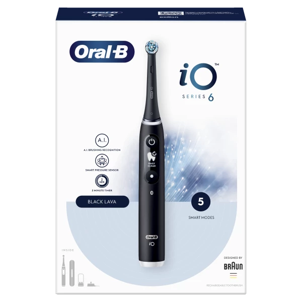 Oral-B iO Series 6 Black Onyx elektrický zubní kartáček