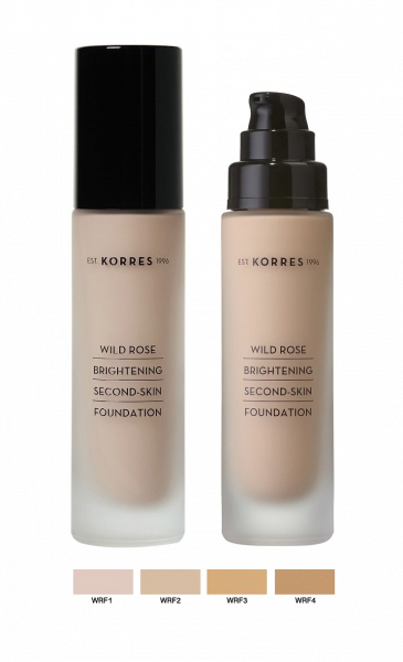 KORRES Wild Rose rozjasňující make-up s divokou růží a SPF15, odstín WRF1, 30 ml