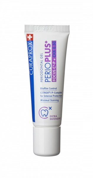 Curaprox Perio Plus+ Focus zubní gel (0,5% CHX), 10 ml