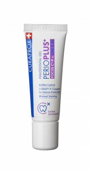 Curaprox Perio Plus+ Focus zubní gel (0,5% CHX), 10 ml