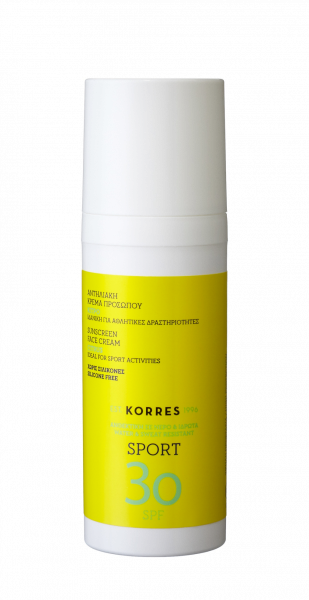 KORRES Sun Care CITRUS Active Sports Face Cream - Pleťový opalovací krém SPF30, 50 ml