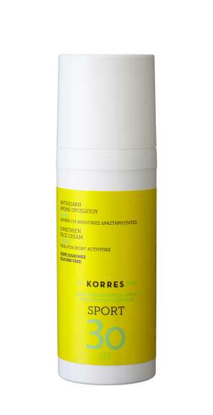 KORRES Sun Care CITRUS Active Sports Face Cream - Pleťový opalovací krém SPF30, 50 ml
