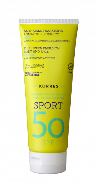 KORRES Sun Care CITRUS Active Sports - Pleťová & tělová emulze SPF50, 200 ml